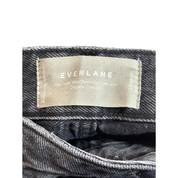 Everlane The Curvy 90s Cheeky Jean Washed Black Size 30 Regular Button fly - Picture 4 of 15